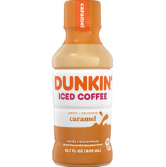 Dunkin Donuts Iced Coffee, Original Caramel, 13.7 Fluid Ounce (Pack of 12)