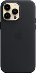 Apple - iPhone 14 Pro Max Leather Case with MagSafe - Midnight