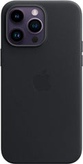 Apple - iPhone 14 Pro Max Leather Case with MagSafe - Midnight