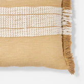 Woven Striped Square Throw Pillow Neutral/Cream: - Threshold