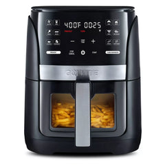 Gourmia 6-Qt Digital Window Air Fryer with 12 Presets - Stainless Steel