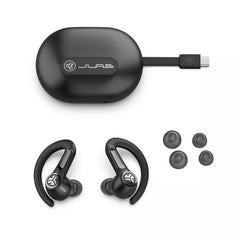 JLab Epic Sport Active Noise Canceling 3 True Wireless Bluetooth Earbuds - Black