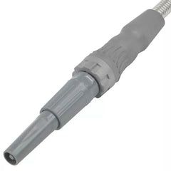 Bernini 50' No-Kink Expandable Metal Garden Hose with New Grip Collar - Gray: Durable Stainless Steel, 1/2" Diameter