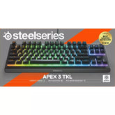 SteelSeries Apex 3 TKL Wired Gaming Keyboard for PC