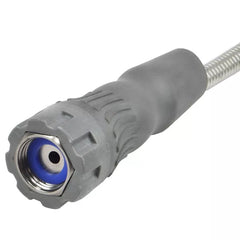 Bernini 50' No-Kink Expandable Metal Garden Hose with New Grip Collar - Gray: Durable Stainless Steel, 1/2" Diameter