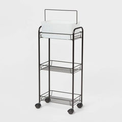 Bathroom Storage Cart Black - Room Essentials