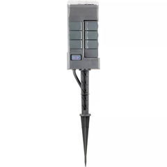 GE Outdoor Digital Stake Timer 6 Grounded Outlet