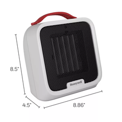 Honeywell UberHeat 5 Ceramic Heater White: Portable Electric Indoor Heater