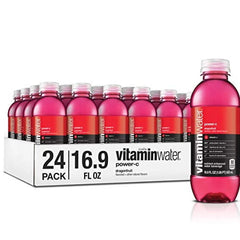 Vitamin Water Bottles Power-C, 16.9 Ounce, Pack of 24